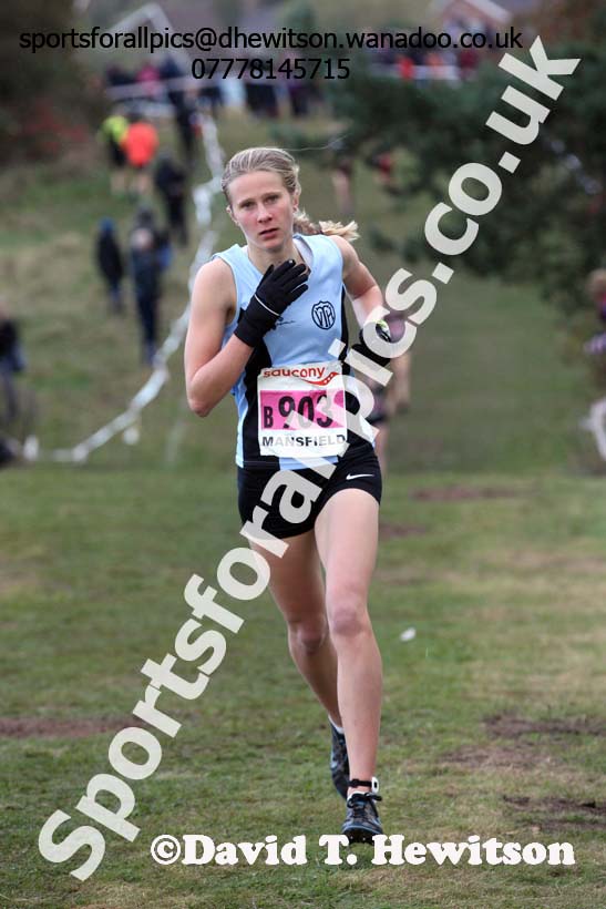 Girls under-15s, 2016 National Cross Country Relays, Berry Hill Park, Mansfield. Photo: David T. Hewitson/Sports for All Pics